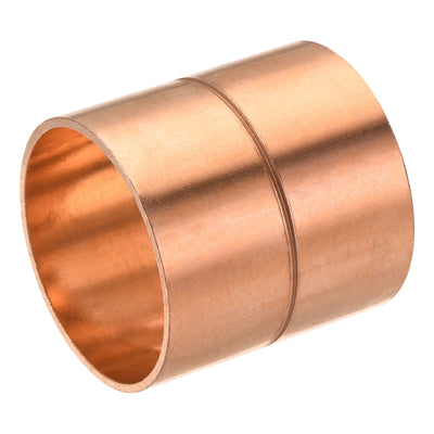 Harfington Copper Pipe Coupling 42mm Straight Connecting Adapter Joint for Plumbing