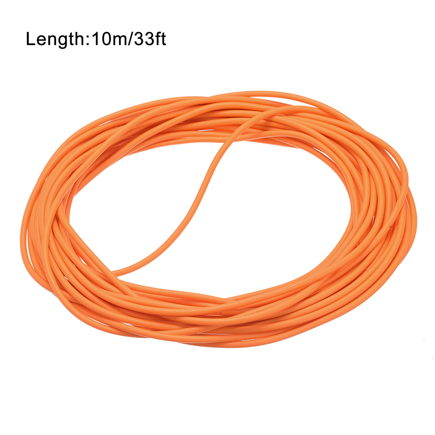 Harfington Natural Latex Rubber Tubing 1.6mm ID 3.2mm OD 33ft Orange Highly Elastic