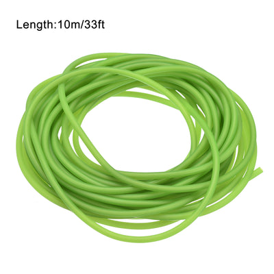 Harfington Natural Latex Rubber Tubing 1.7mm ID 4.5mm OD 33ft Fluorescent Green