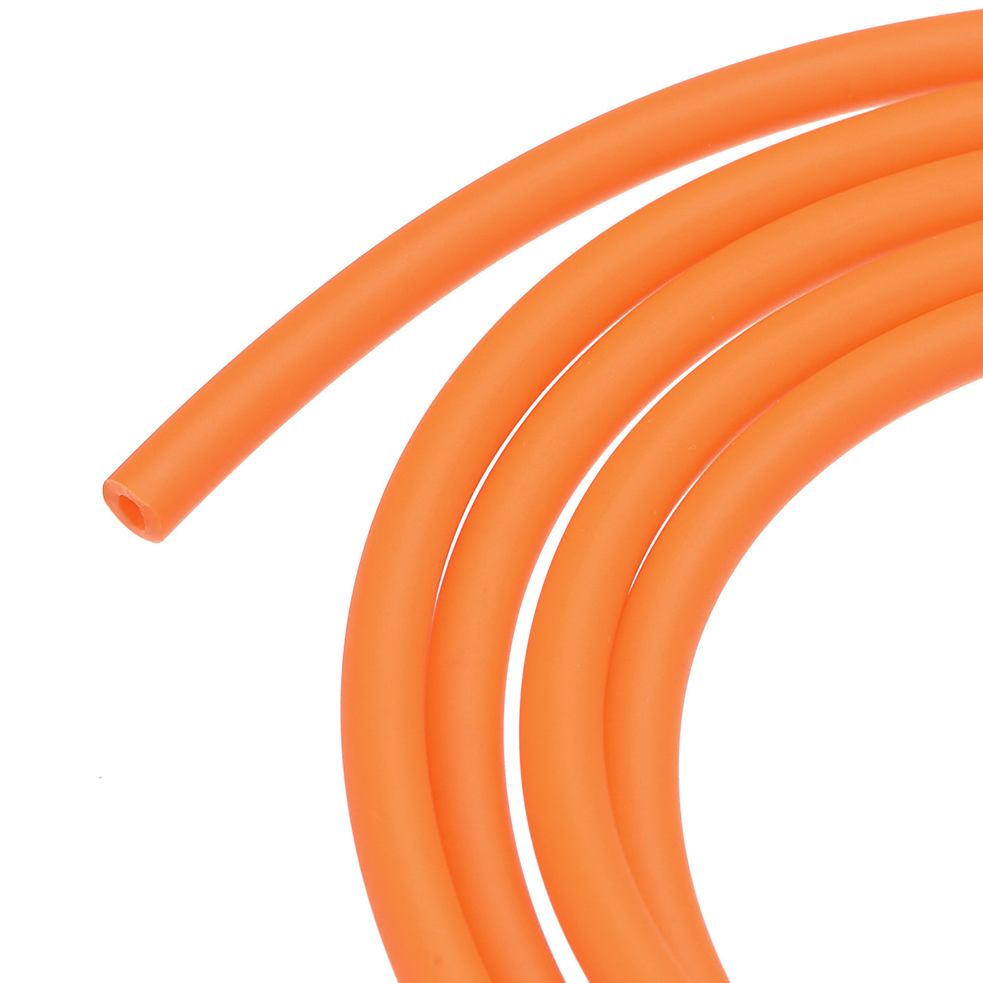 Harfington Natural Latex Rubber Tubing 2mm ID 4mm OD 5m Orange Highly Elastic