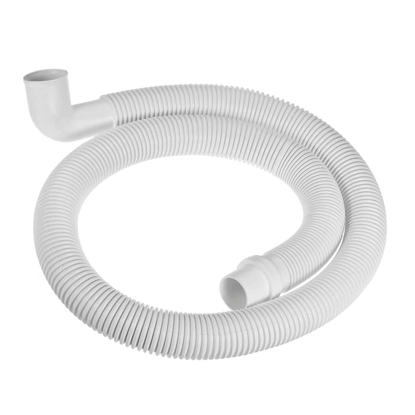 Harfington Washing Machine Drain Hose, 31mm Inner Dia 1.24M Length Flexible Pipe Extension White