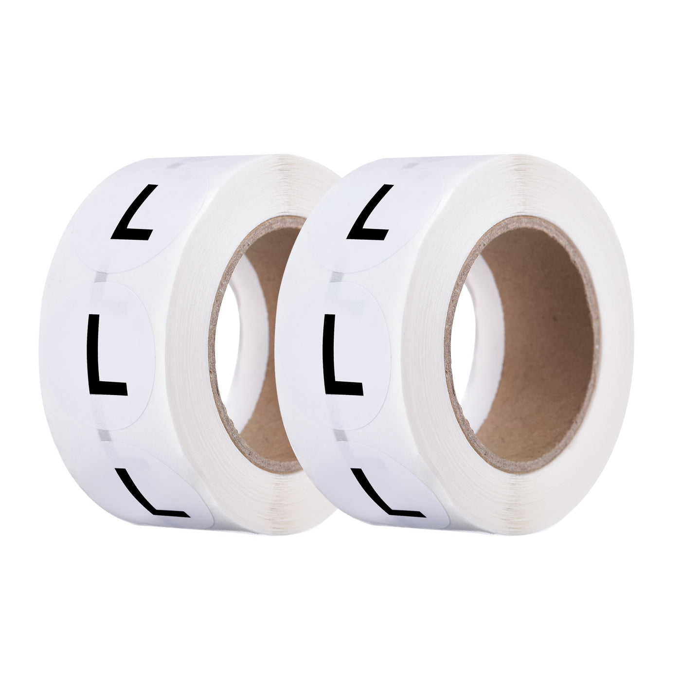 Harfington Clothing L Large Size Sticker Label Coding Label 25mm/1inch Dia 2 Roll 1000 Round Adhesive Labels for Clothes Apparel