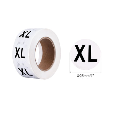 Harfington Clothing XL Large Size Sticker Label Coding Label 25mm/1inch Dia 2 Roll 1000 Round Adhesive Labels for Clothes Apparel