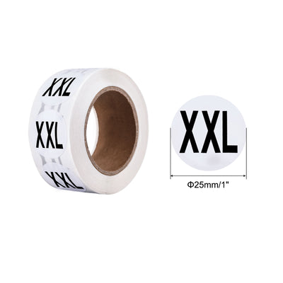 Harfington Clothing XXL Large Size Sticker Label Coding Label 25mm/1inch Dia 2 Roll 1000 Round Adhesive Labels for Clothes Apparel