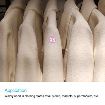 Harfington Clothing XS/S/M/L/XL/XXL Size Sticker Label 25mm 6 Roll 3000 Adhesive Label for Clothes Apparel