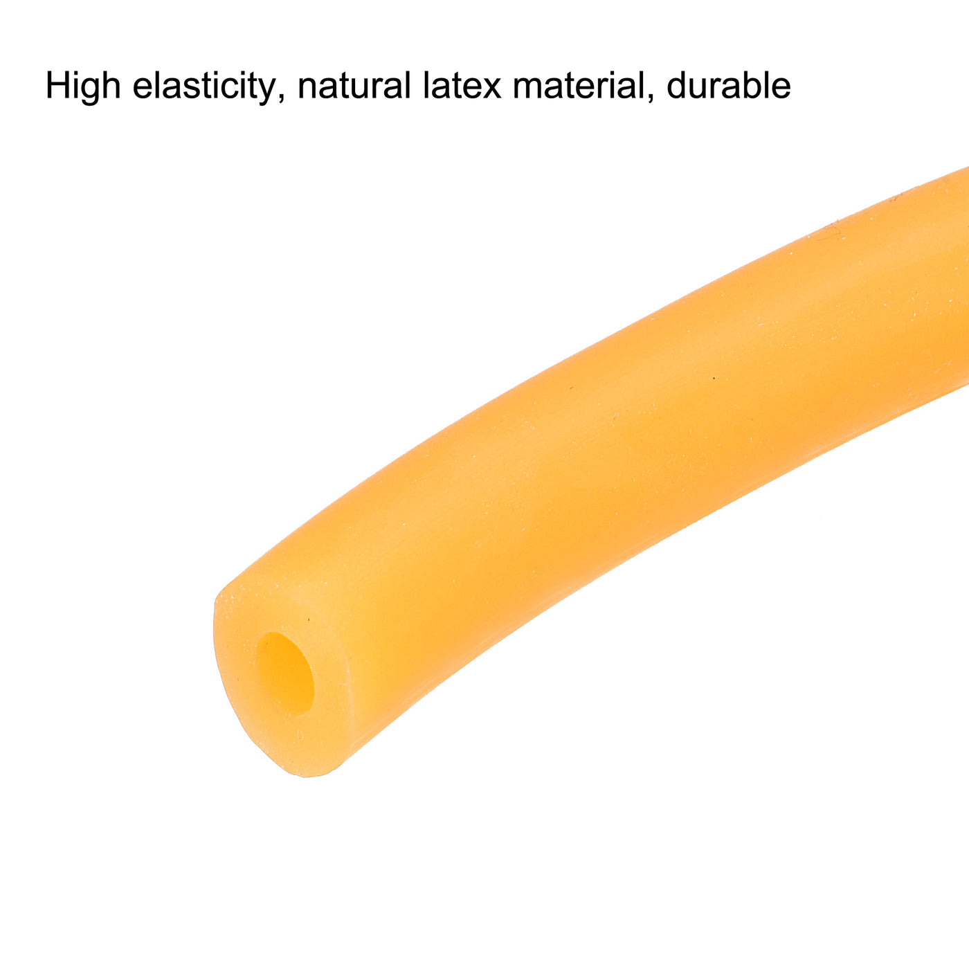 Harfington Natural Latex Rubber Tubing 5mm ID 12mm OD 3.3ft for Sports Exercise Fitness