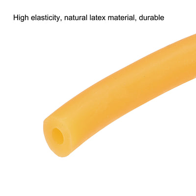 Harfington Natural Latex Rubber Tubing 5mm ID 12mm OD 16ft for Sports Exercise Fitness