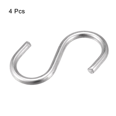 Harfington Uxcell S Hooks Stainless Steel Hangers for Hanging Objects in Kitchen, Garden, Bathroom, Garage
