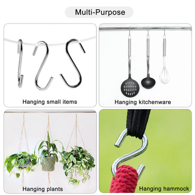Harfington S Hooks, Stainless Steel Hangers for Hanging Objects in Kitchen, Garden, Bathroom, Garage