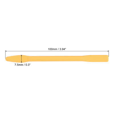 Harfington Silicone Stir Sticks 100mm Length White, Orange, Yellow, Green 4in1 Set