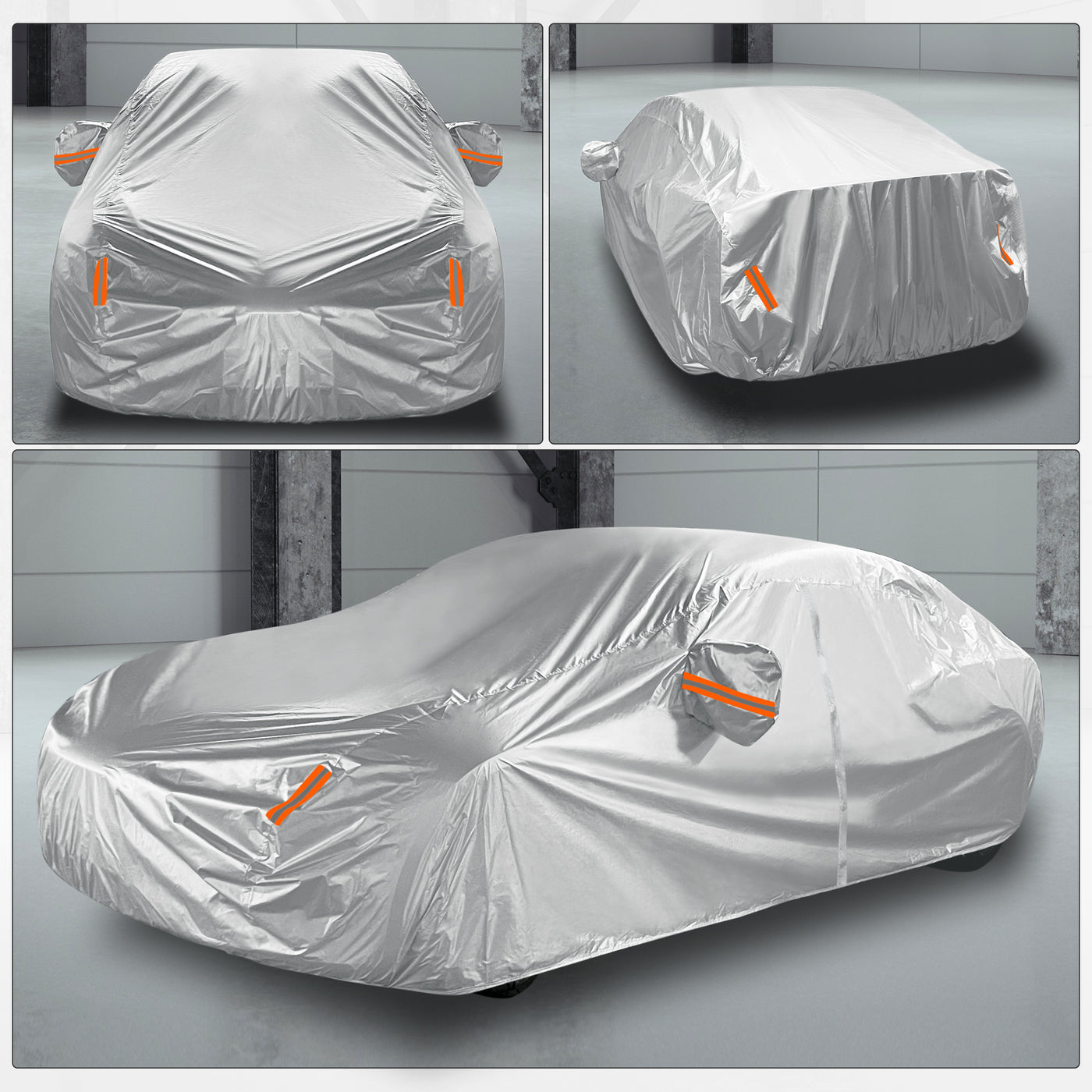 X AUTOHAUX Car Cover Full Car Custom Fit for Tesla S Model S 2012-2022 Waterproof Dustproof Windproof Snow Sun Heat Protection Outdoor All Weather Accessories 190T
