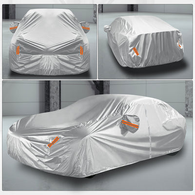 Harfington Car Cover Full Car Custom Fit for Tesla S Model S 2012-2022 Waterproof Dustproof Windproof Snow Sun Heat Protection Outdoor All Weather Accessories 190T