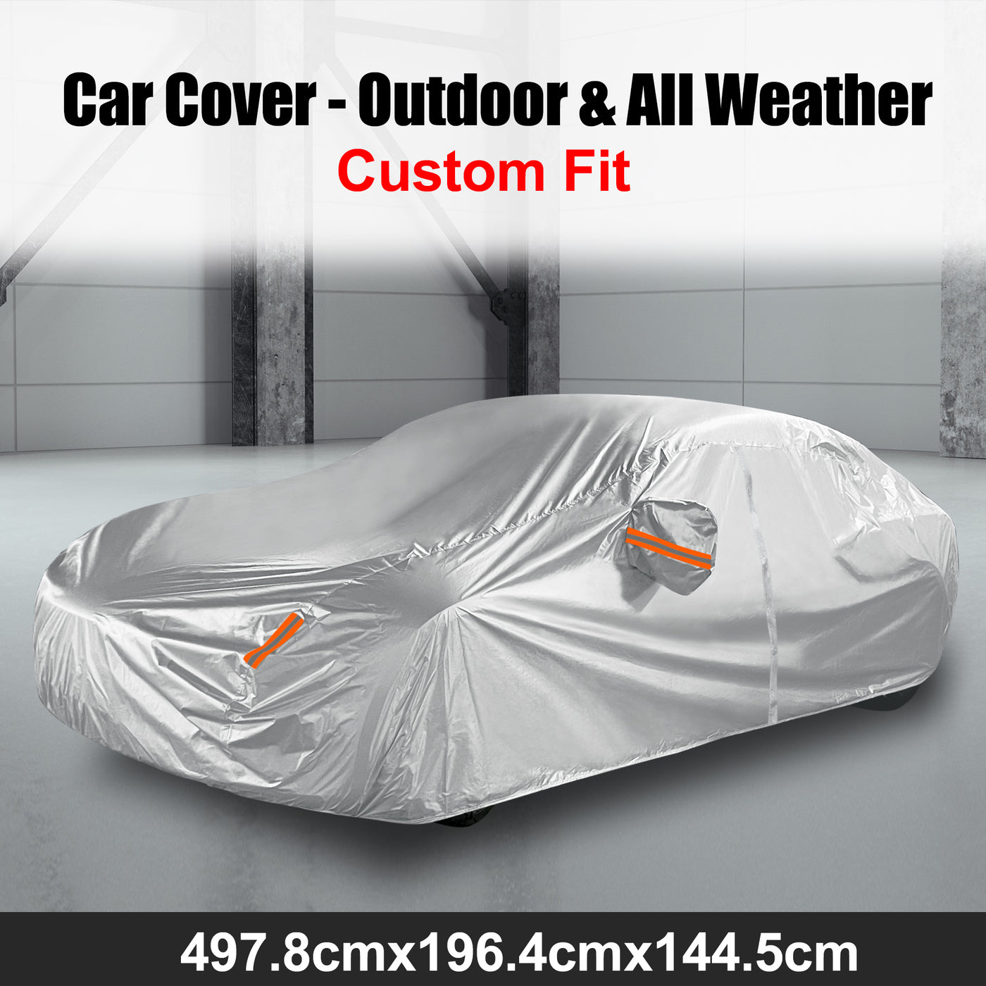 X AUTOHAUX Car Cover Full Car Custom Fit for Tesla S Model S 2012-2022 Waterproof Dustproof Windproof Snow Sun Heat Protection Outdoor All Weather Accessories 190T