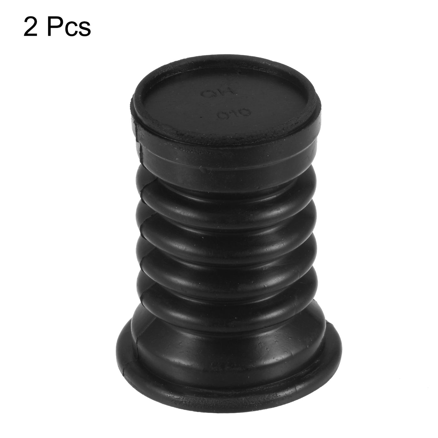 Harfington 2Pcs Washing Machine Drain Pipe Seal Silicone Sealing Plug Ring 59mm Black