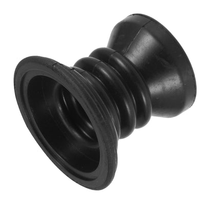 Harfington Washing Machine Drain Pipe Seal Silicone Sealing Plug Ring 52mm Black