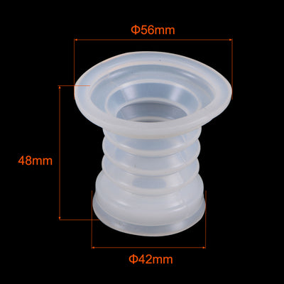 Harfington Washing Machine Drain Pipe Seal Silicone Sealing Plug Ring 45mm Clear