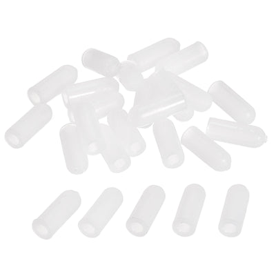 Harfington Uxcell 3.3mm ID 16mm Long Rubber End Caps Screw Protectors Tubing Covers 50pcs