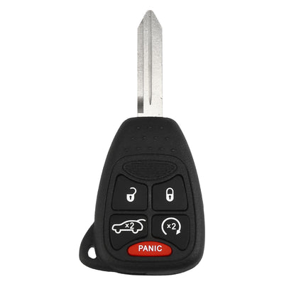 X AUTOHAUX OHT692714AA 315MHz Replacement Keyless Entry Remote Car Key Fob for Dodge Avenger 2008-2013 for Dodge Charger 2005-2007 5 Button with Door Key