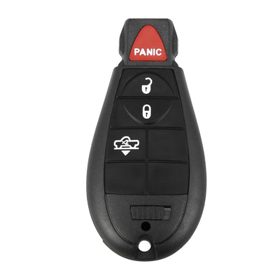 X AUTOHAUX Replacement Keyless Entry Remote Car Key Fob GQ4-53T 433Mhz for Dodge for Ram 1500 2500 3500 2013-2018 4 Buttons with Door Key 68159655