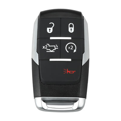 X AUTOHAUX Replacement Keyless Entry Remote Car Key Fob GQ4-76T 433Mhz for Ram 2500 3500 4500 5500 2019 2020 2021 2022 5 Buttons with Door Key