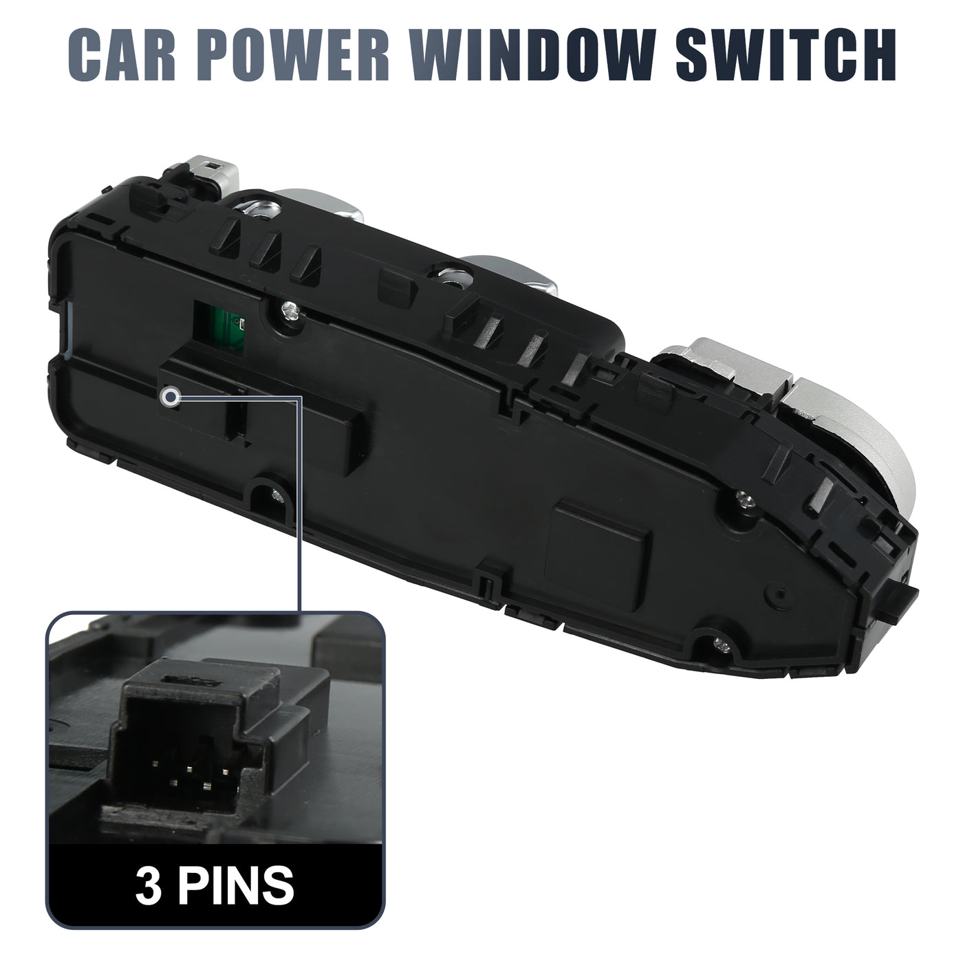 X AUTOHAUX 2059056811 Car Master Power Window Switch Driver Side for Mercedes-Benz GLC300 C350e C63 AMG 2016-2018 Black