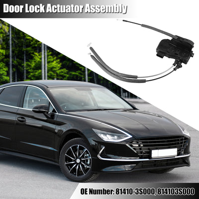 Harfington 81410-3S000 Rear Left Side Door Lock Latch Actuator Assembly for Hyundai Sonata Hybrid Sedan 2011 2012 2013 2014 2015 2.0L 2.4L L4 Engine 814103S000