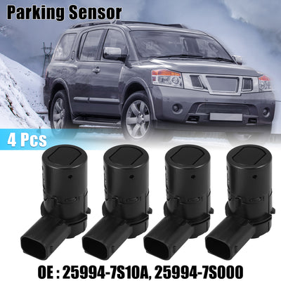 Harfington 4 Pcs Car Bumper PDC Reverse Parking Assist Sensor for Nissan Titan 2005-2011 for Nissan Armada 2005-2011 25994-7S10A 25994-7S000
