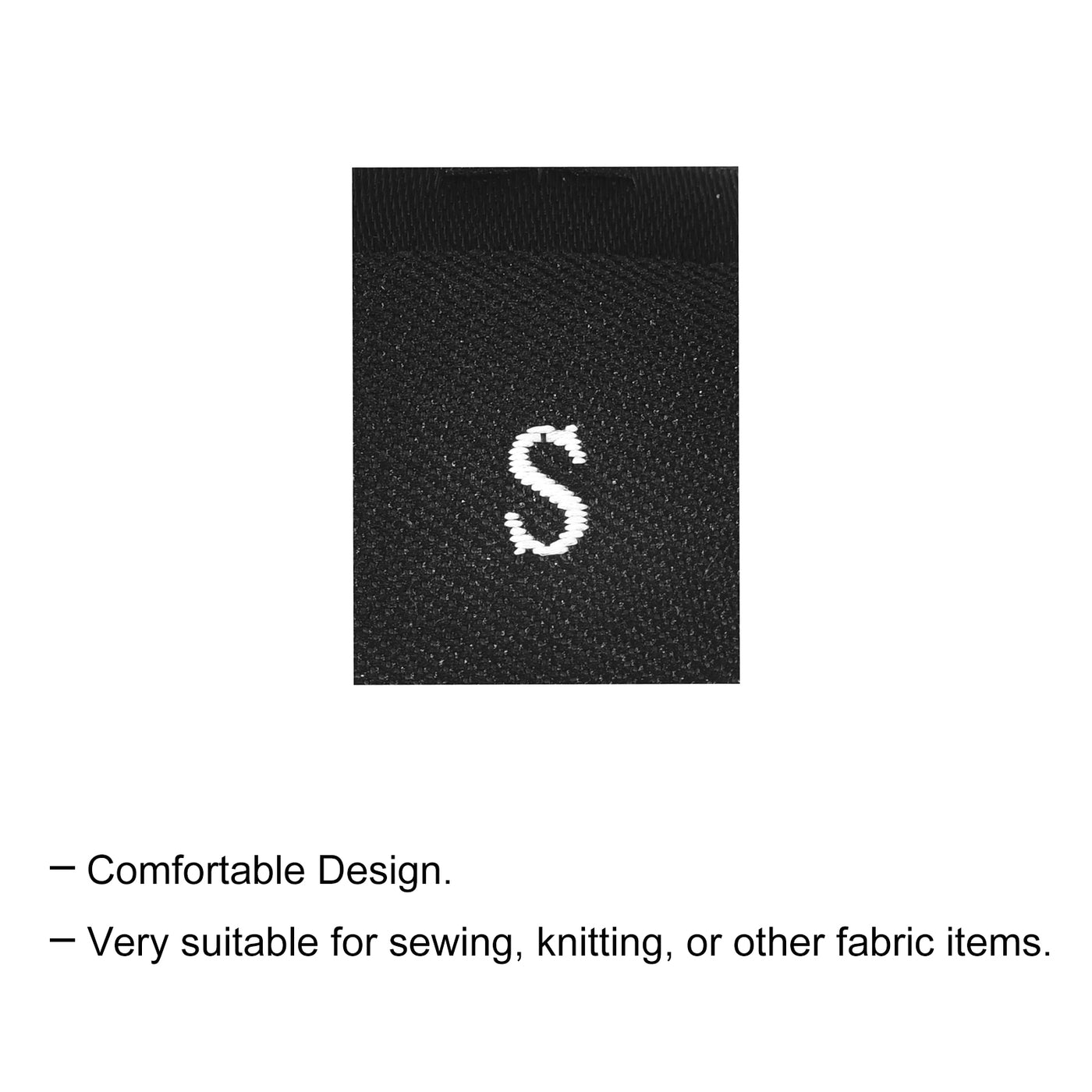 Harfington Clothing Sewing Size Label, S/M/L Embroidered Label for Clothes Garment, Pack of 300
