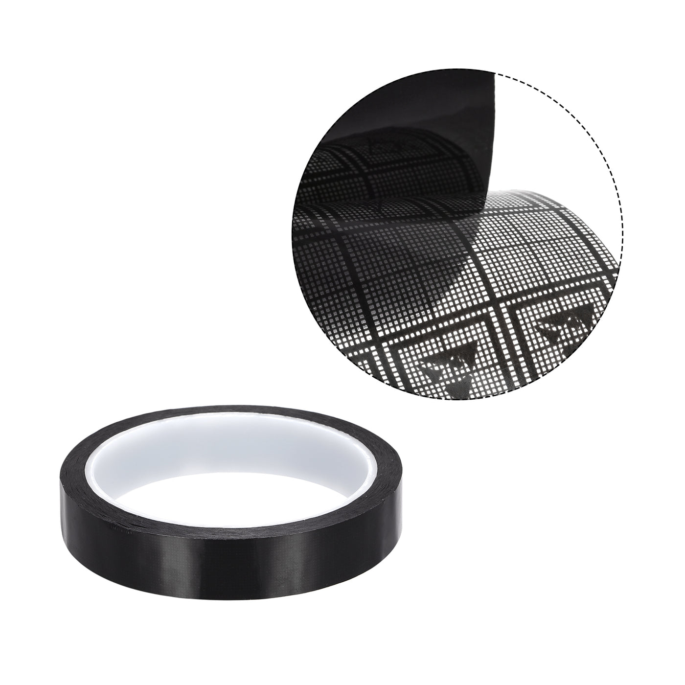 Harfington Adhesive Grid ESD Tape 0.71 Inch Wide x 118 FT Long Conductive Grid Tape, Black