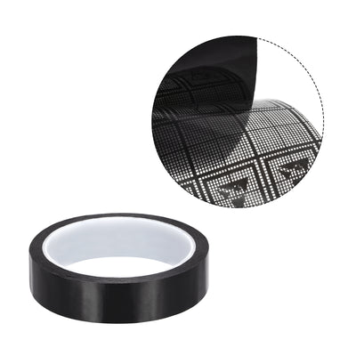 Harfington Adhesive Grid ESD Tape 0.87 Inch Wide x 118 FT Long Conductive Grid Tape, Black