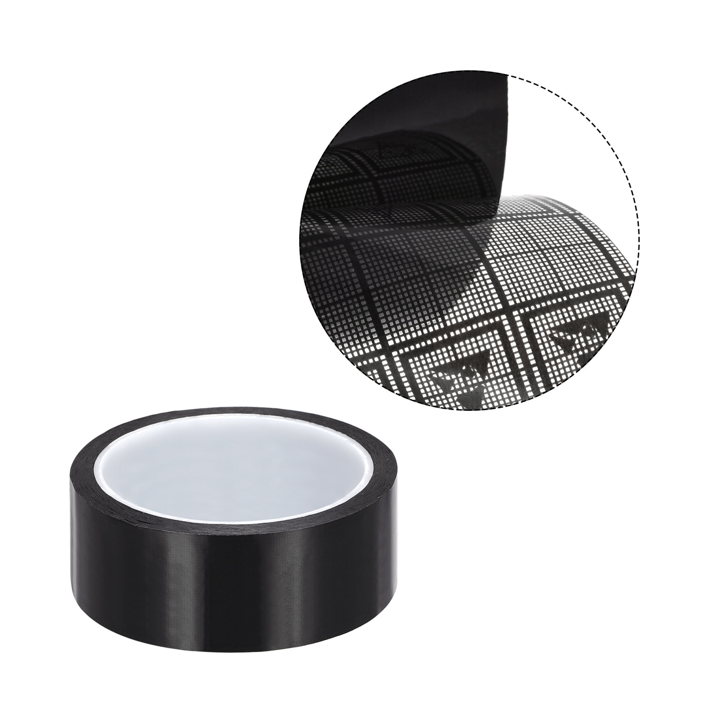 Harfington Adhesive Grid ESD Tape 1.38 Inch Wide x 118 FT Long Conductive Grid Tape, Black