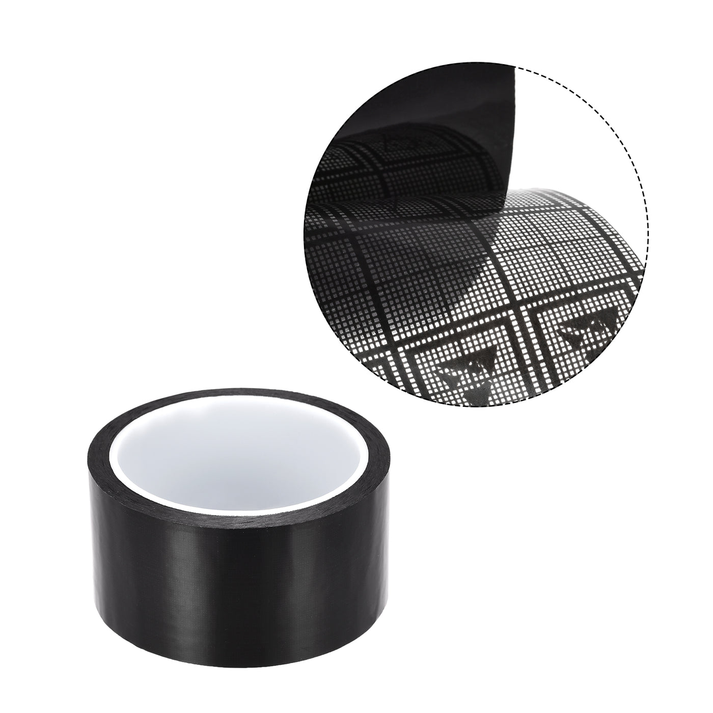 Harfington Adhesive Grid ESD Tape 1.97 Inch Wide x 118 FT Long Antistatic Tape, Black