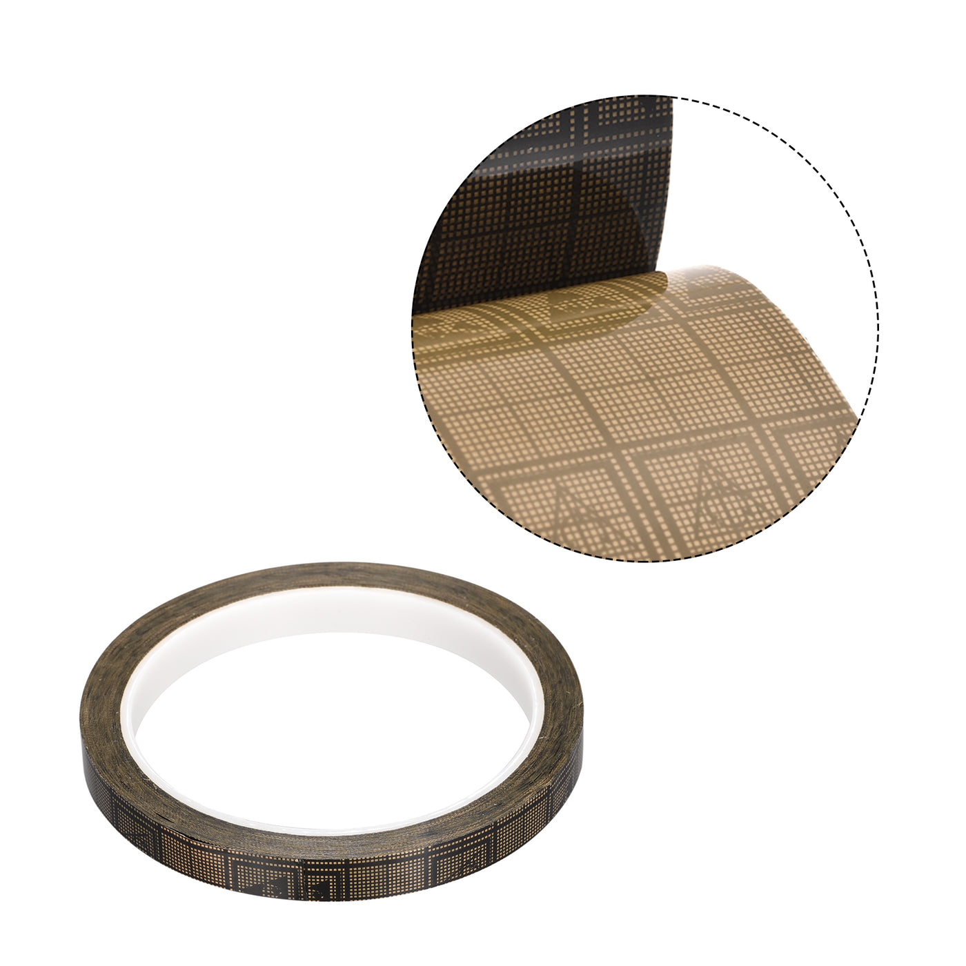 Harfington Adhesive Grid ESD Tape 0.39 Inch Wide x 118 FT Long Conductive Grid Tape, Brown