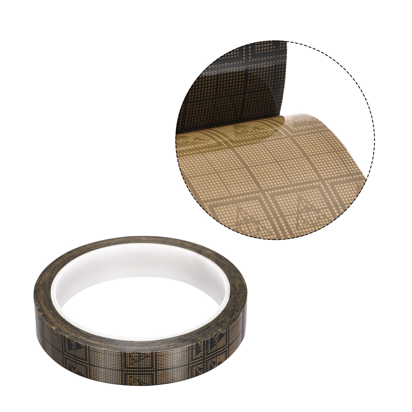 Harfington Adhesive Grid ESD Tape 0.71 Inch Wide x 118 FT Long Conductive Grid Tape, Brown