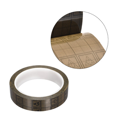 Harfington Adhesive Grid ESD Tape 0.87 Inch Wide x 118 FT Long Conductive Grid Tape, Brown