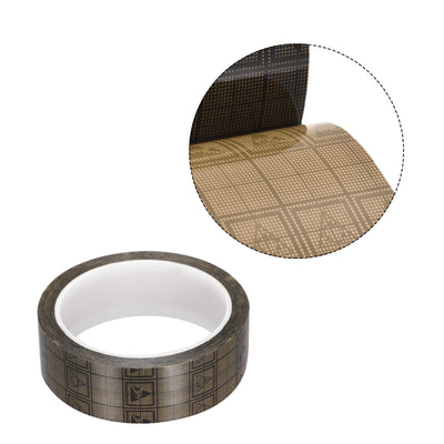 Harfington Adhesive Grid ESD Tape 1.18 Inch Wide x 118 FT Long Conductive Grid Tape, Brown
