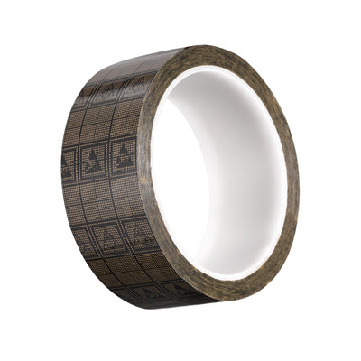 Harfington Adhesive Grid ESD Tape 1.5 Inch Wide x 118 FT Long Conductive Grid Tape, Brown