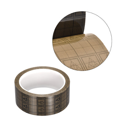 Harfington Adhesive Grid ESD Tape 1.57 Inch Wide x 118 FT Long Conductive Grid Tape, Brown