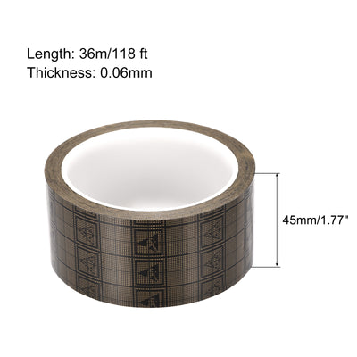 Harfington Adhesive Grid ESD Tape 1.77 Inch Wide x 118 FT Long Conductive Grid Tape, Brown