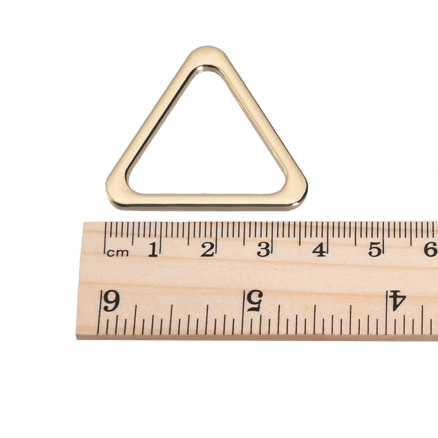uxcell Uxcell Metal Triangle Ring Buckle 30mm(1.18") Inner Width for DIY Gold Tone 20pcs