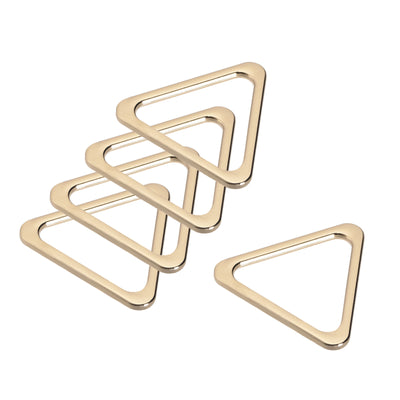 Harfington Uxcell Metal Triangle Ring Buckle 30mm(1.18") Inner Width for DIY Gold Tone 20pcs