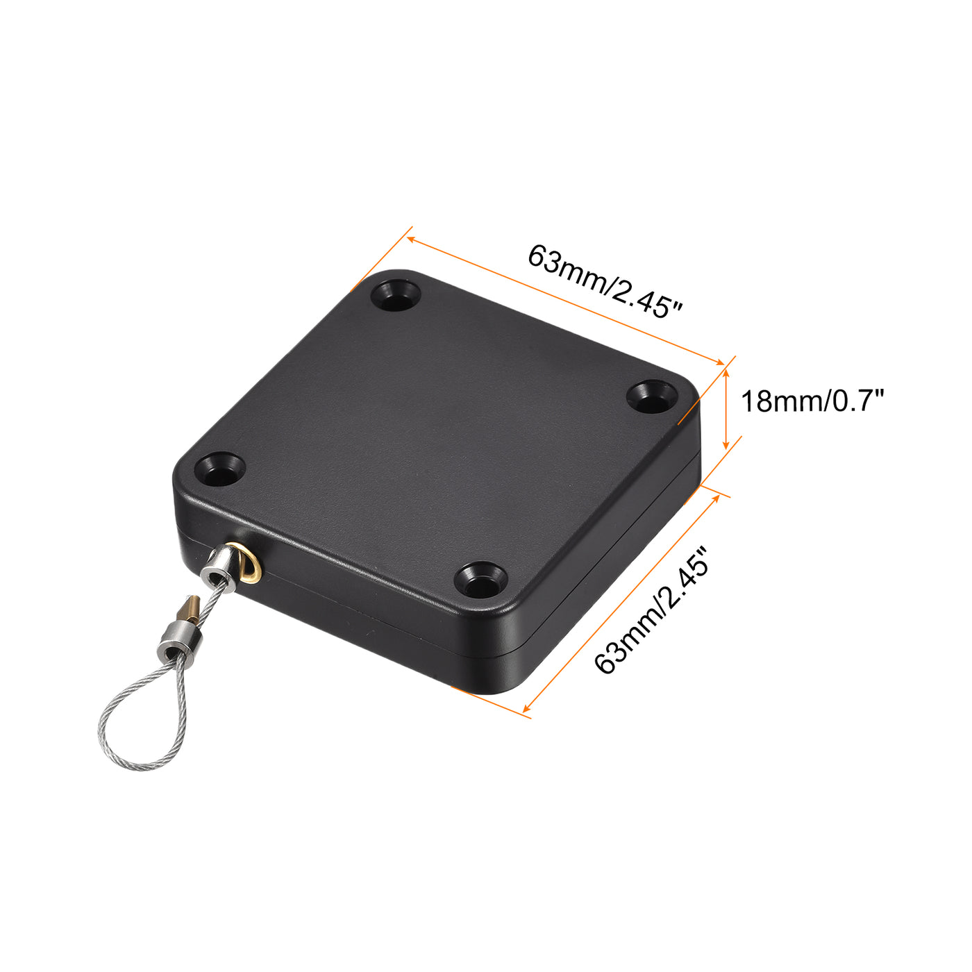 Harfington Punch Free Automatic Sensor Door Closer,Self Close with Steel Wire,1000g Black