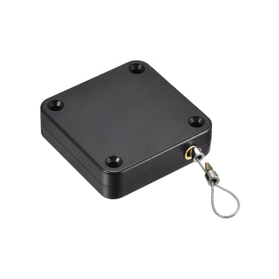 Harfington Punch Free Automatic Sensor Door Closer,Self Close with Steel Wire,1000g Black