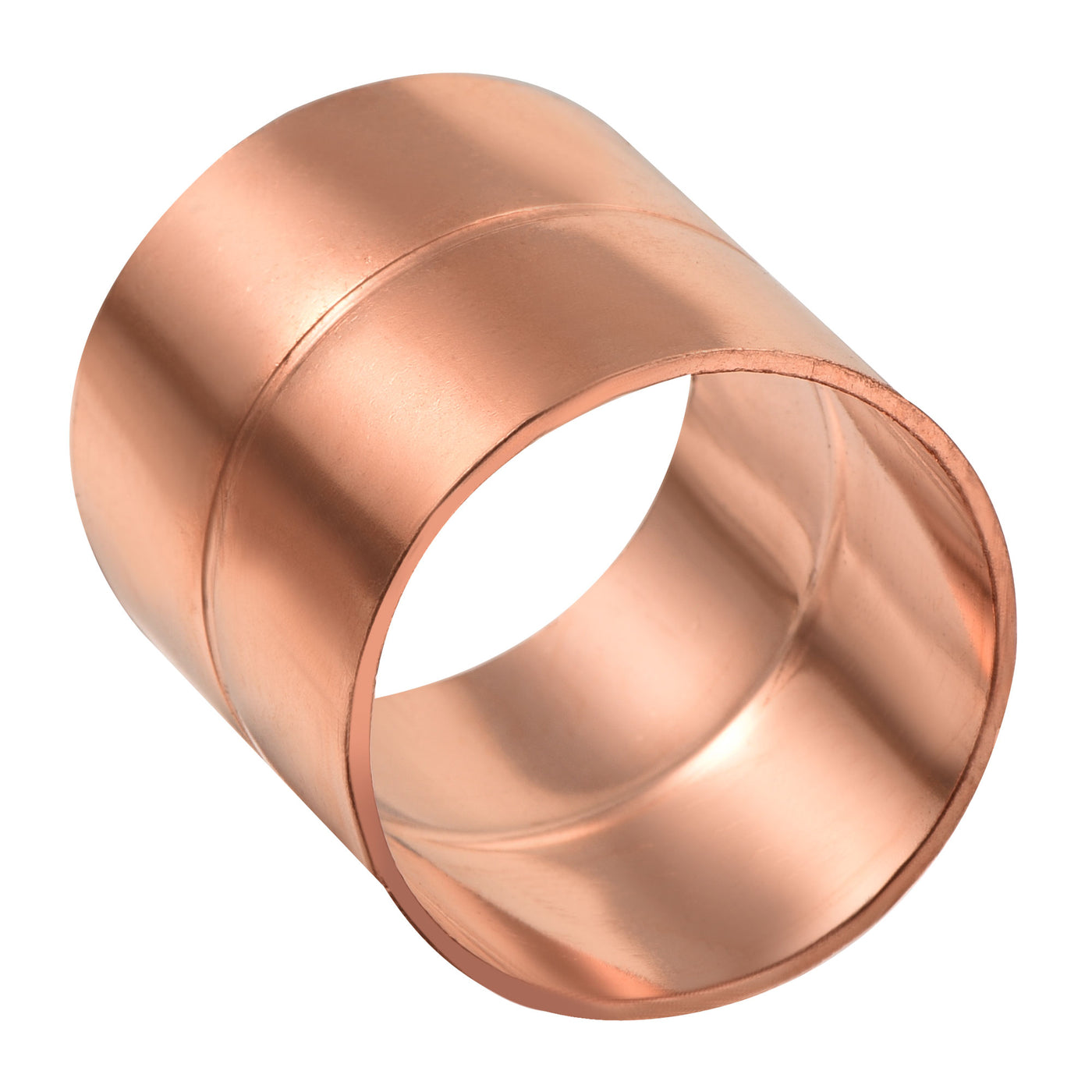 Harfington Straight Copper Coupling Fittings, 1.26 Inch ID Welding Joint for HVAC Air Conditioner