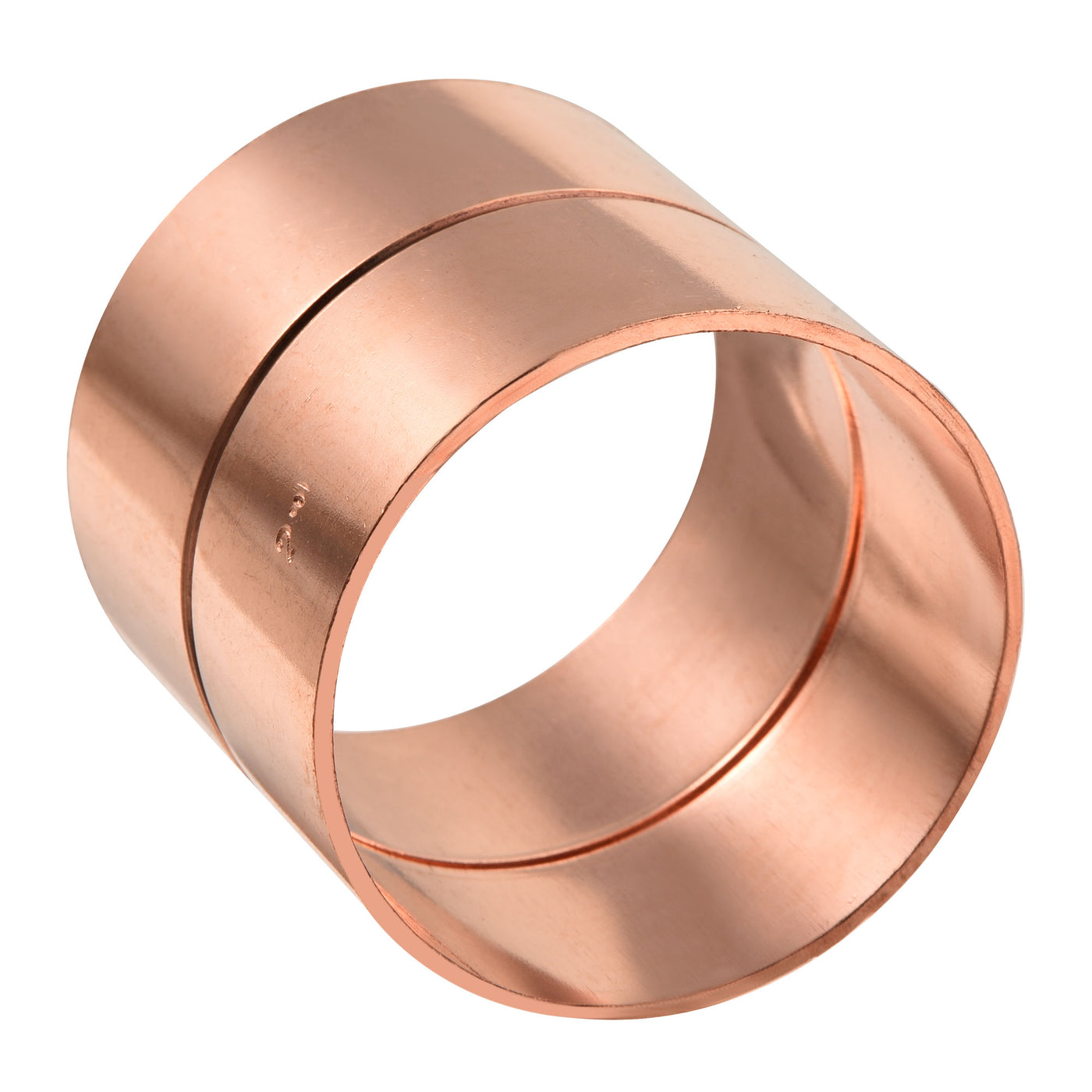 Harfington Straight Copper Coupling Fittings, 2 Inch ID Welding Joint for HVAC Air Conditioner