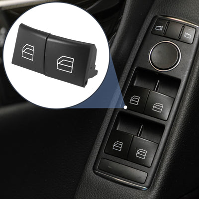 Harfington 4pcs Driver Window Switch Button Covers Power Window Master Switch Repair Button Caps Lift Button for Mercedes Benz ML GL R Class W164 X164 W251