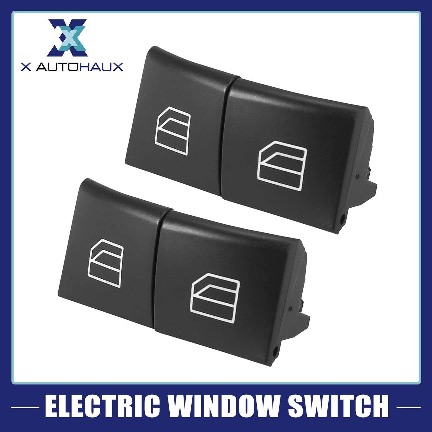 X AUTOHAUX 4pcs Driver Window Switch Button Covers Power Window Master Switch Repair Button Caps Lift Button for Mercedes Benz ML GL R Class W164 X164 W251