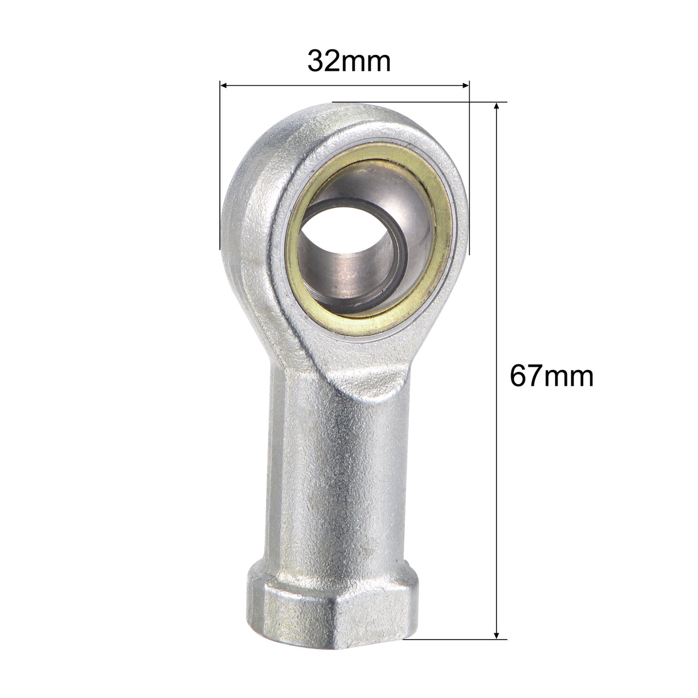 uxcell Uxcell SI12TK PHSA12 Rod End Bearing 12mm Bore M12x1.75 Right Hand Female Thread