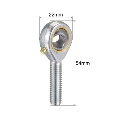 Harfington Uxcell POS8 Rod End Bearing 8mm Bore Self-lubricated M8x1.25 Left Hand Male Thread