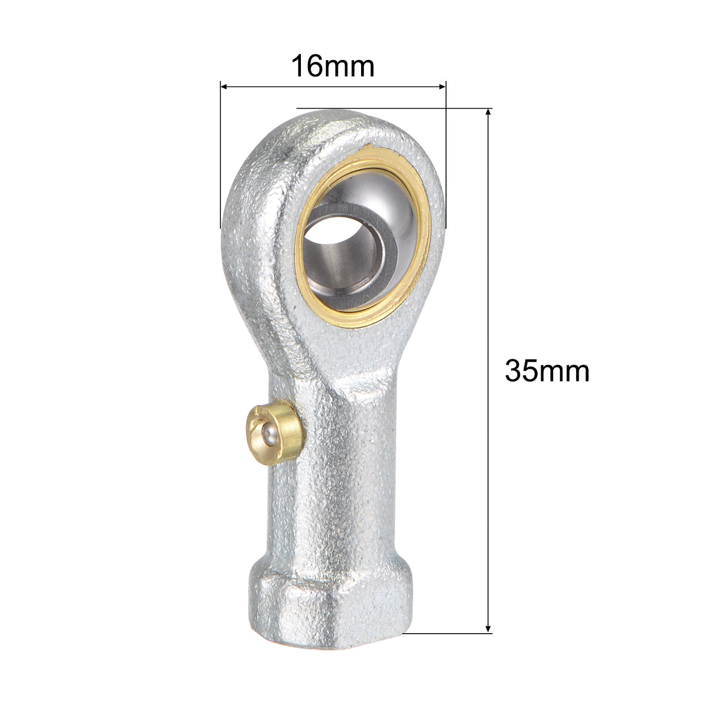 uxcell Uxcell PHS5 Rod End Bearing 5mm Bore Self-lubricated M5x0.8 Right Hand Female Thread